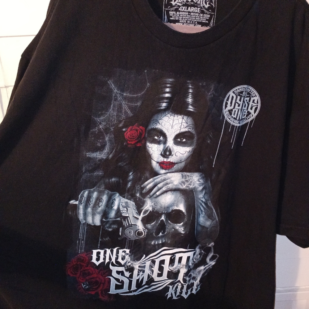 DyseOne 4XL urban graphic skull big man sangre muertos Street Wear one shot Rose